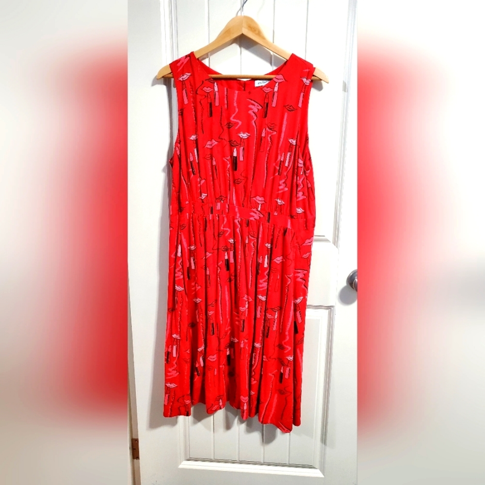 Emily and Fin New Lucy Lipstick Scribble Dress